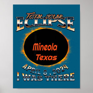 I Solar Eclipse Mineola Texas There Poster