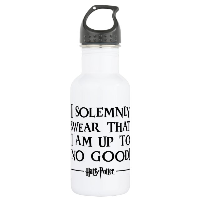 I SOLEMNLY SWEAR THAT I AM UP TO NO GOOD™ 532 ML WATER BOTTLE (Front)
