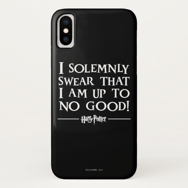 I SOLEMNLY SWEAR THAT I AM UP TO NO GOOD™ Case-Mate iPhone CASE (Back)