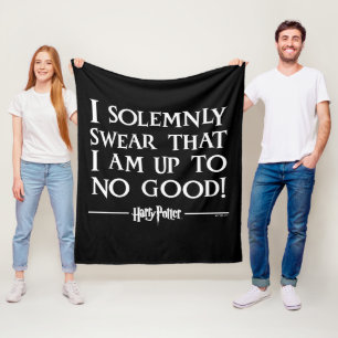 I SOLEMNLY SWEAR THAT I AM UP TO NO GOOD™ FLEECE BLANKET