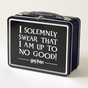 I SOLEMNLY SWEAR THAT I AM UP TO NO GOOD™ METAL LUNCH BOX