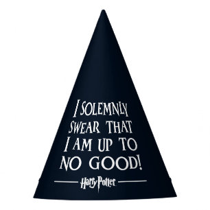 I SOLEMNLY SWEAR THAT I AM UP TO NO GOOD™ PARTY HAT