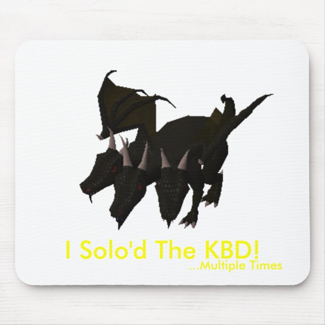 I Solo'd The KBD! (Multiple Times) Mouse Mat (Front)