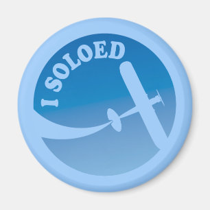 I Soloed & Aeroplane Graphic Magnet