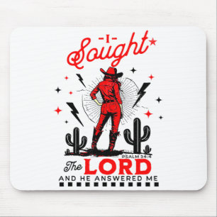 I Sought The Lord And He Answered Me Mouse Mat