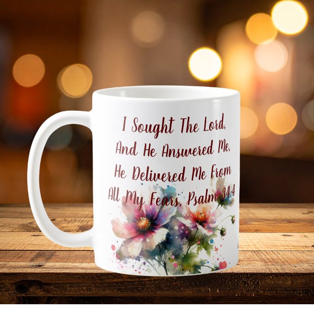 I Sought The Lord Modern  Coffee Mug (Creator Uploaded)