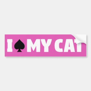 I Spade My Cat (I Spayed My Cat) Bumper Sticker