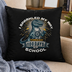 I Sparkled My Way Through 100 Days 100th Day  Cushion