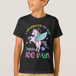 I Sparkled My Way Through 100 Days Of School Unico T-Shirt