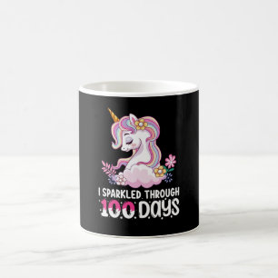 I Sparkled Through 100 Days of School Unicorn Coffee Mug