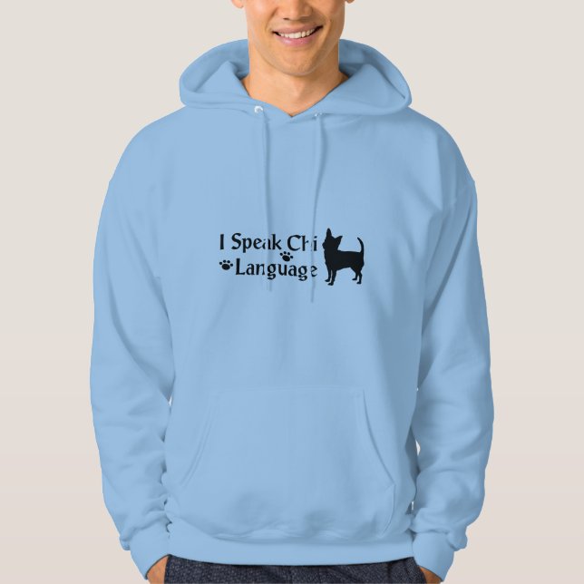 I Speak Chi Language Men's Hoodie (Front)