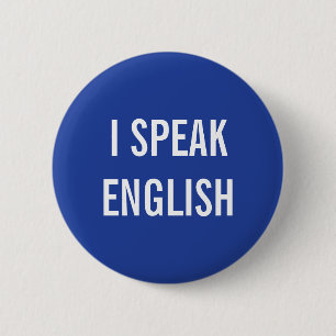 I SPEAK ENGLISH BUTTON
