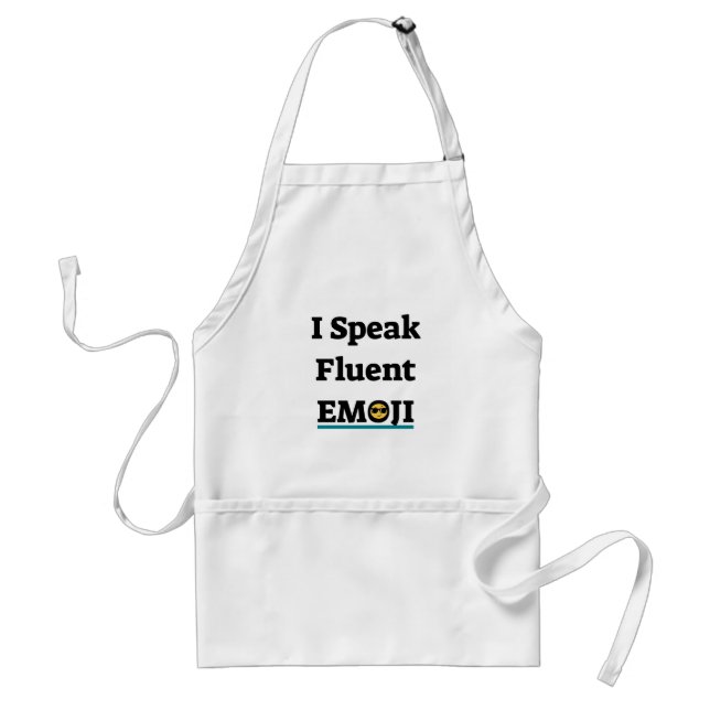 I Speak Fluent Emoji Standard Apron (Front)