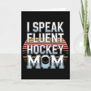 I Speak Fluent Hockey Mom Rink Life Ice  Card