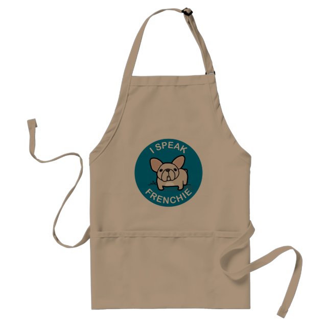 I Speak Frenchie - Blue Standard Apron (Front)