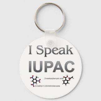 I Speak IUPAC Chemistry Nomenclature Key Ring
