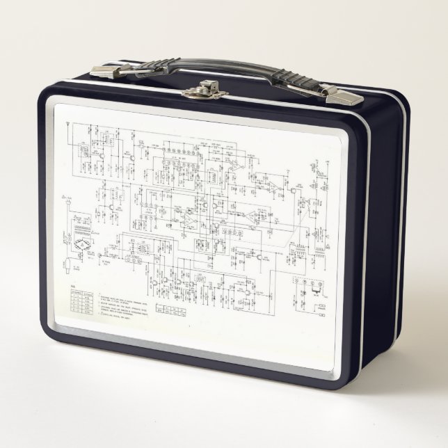 I Speak Schematic Metal Lunch Box (Front)