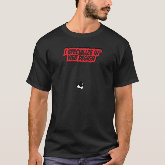 I Specialised In Web Raglan T-Shirt (Front)