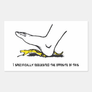 I specifically requested the opposite of this Meme Rectangular Sticker