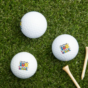 I Sped Through 100 Days of School Boys Gamer Golf Balls