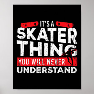 I Spend More Time In Hospital Than Skating Skatebo Poster