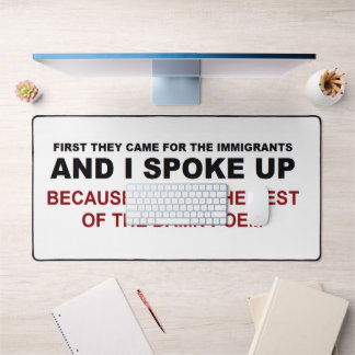 I Spoke Up Desk Mat