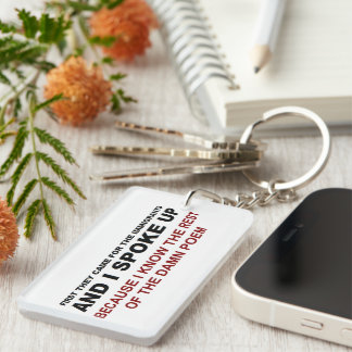 I SPOKE UP  KEY RING