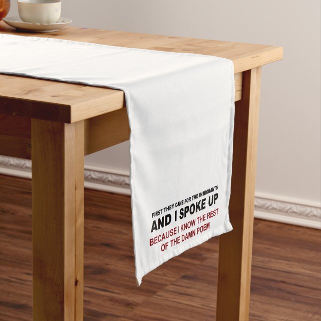 I Spoke Up Short Table Runner (In Situ)