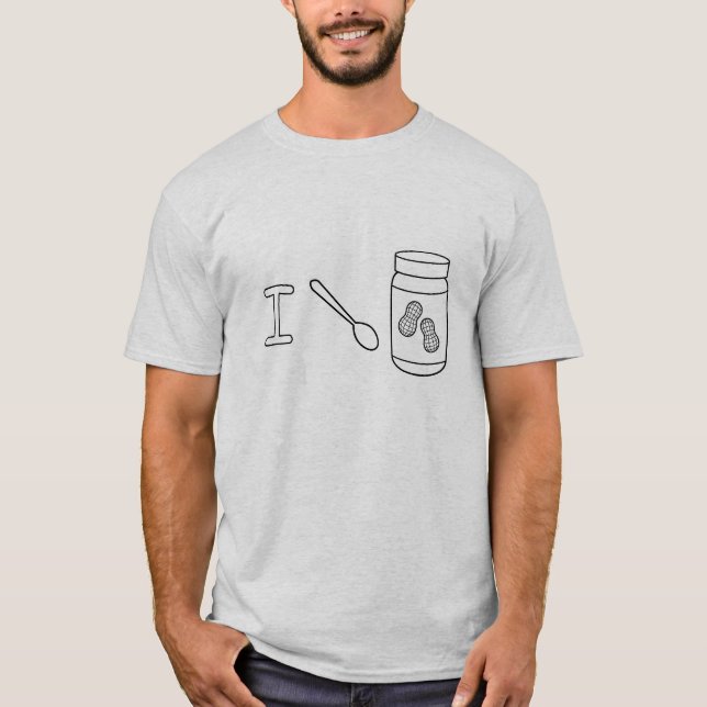 I Spoon Peanut Butter T-Shirt (Front)