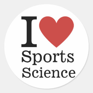 I ❤️ Sports Science for Students/Faculty CUSTOM Classic Round Sticker