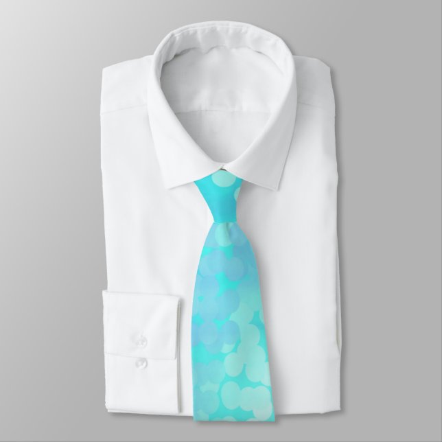 I Spotted A Beautiful Whale Abstract Watercolor Tie (Tied)