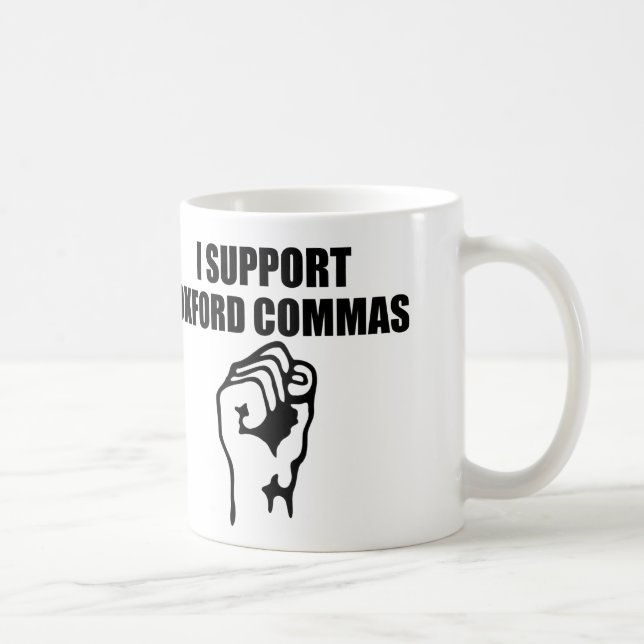 I SPPORT OXFORD COMMAS COFFEE MUG (Right)