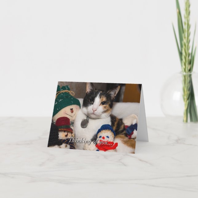 I Spy A Calico Thinking Of You Card (Front)