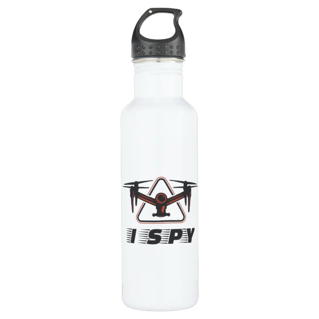 I Spy For Drone Pilots and Drone Lovers 710 Ml Water Bottle (Front)