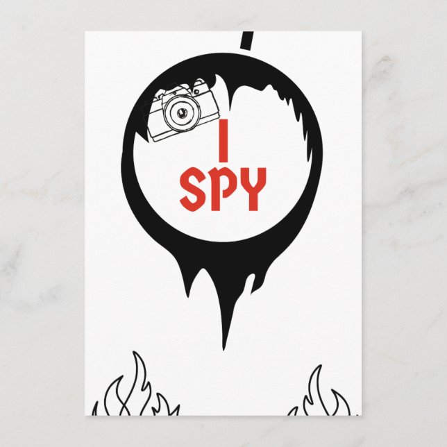 I Spy Game for barbecues Enclosure Card (Back)