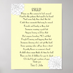 I Spy Snap Wedding Photo Game Poster