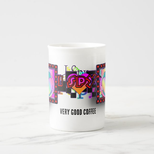 I Spy Very Good Coffee Bone China Mug (Front)