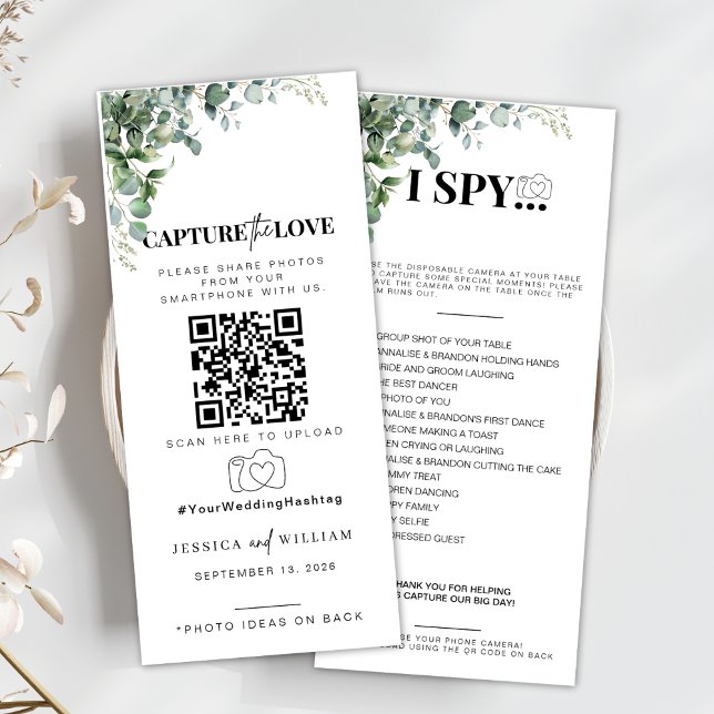 I spy wedding game Capture the love photo scavenge Menu (Creator Uploaded)