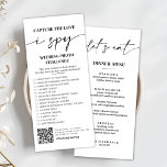 I spy wedding game Capture the love photo scavenge Menu<br><div class="desc">Modern Minimalist i Spy Wedding Hashtag Game I Spy Wedding Game Template,  Hashtag Game,  Wedding Scavenger Game, Wedding Photo Hunt Game,  Reception</div>