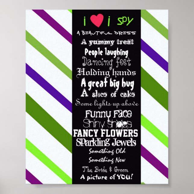 I SPy wedding poster (Front)