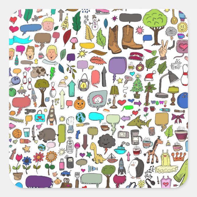 I spy with my little eye square sticker (Front)