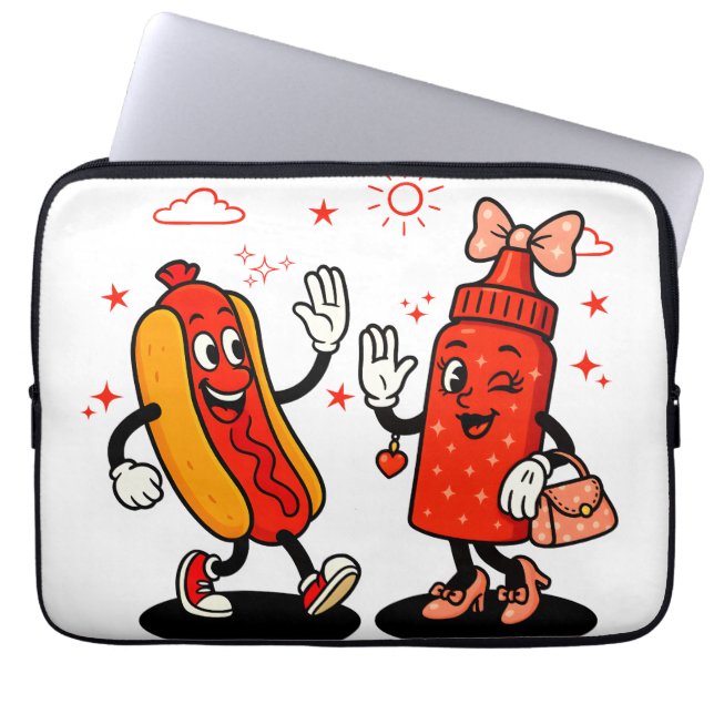 I Squirt On Juicy Wieners Adult Humour Funny Laptop Sleeve (Front)