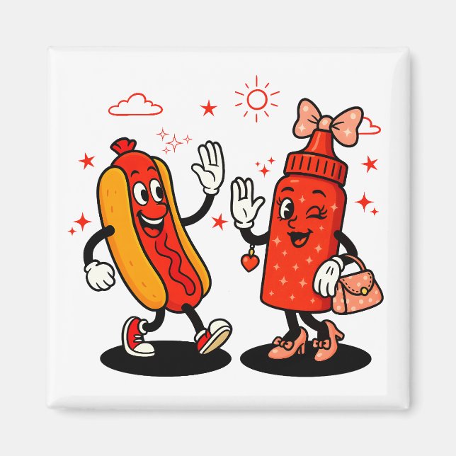 I Squirt On Juicy Wieners Adult Humour Funny Magnet (Front)