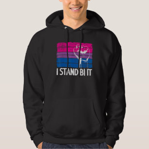 I Stand Bi It Bisexual Pride Fist Rainbow Flag Bi  Hoodie