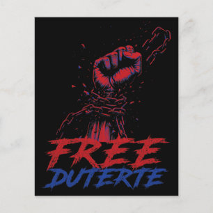 I Stand For Duterte Free DU30 Free Duterte Flyer