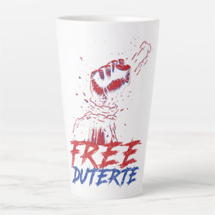 I Stand For Duterte Free DU30 Free Duterte Latte Mug