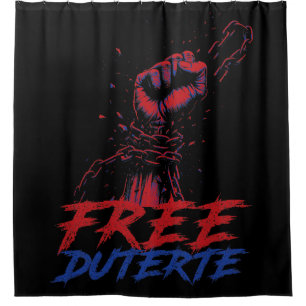 I Stand For Duterte Free DU30 Free Duterte Shower Curtain