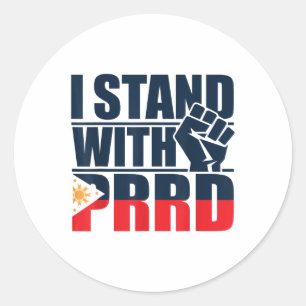 I Stand For Duterte Vintage Free Duterte  Classic Round Sticker