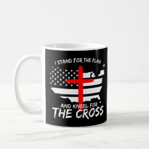 I Stand for the Flag and Kneel for the Cross Patri Coffee Mug