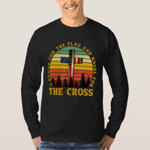 I Stand For The Flag I Kneel For The Cross Jesus C T-Shirt